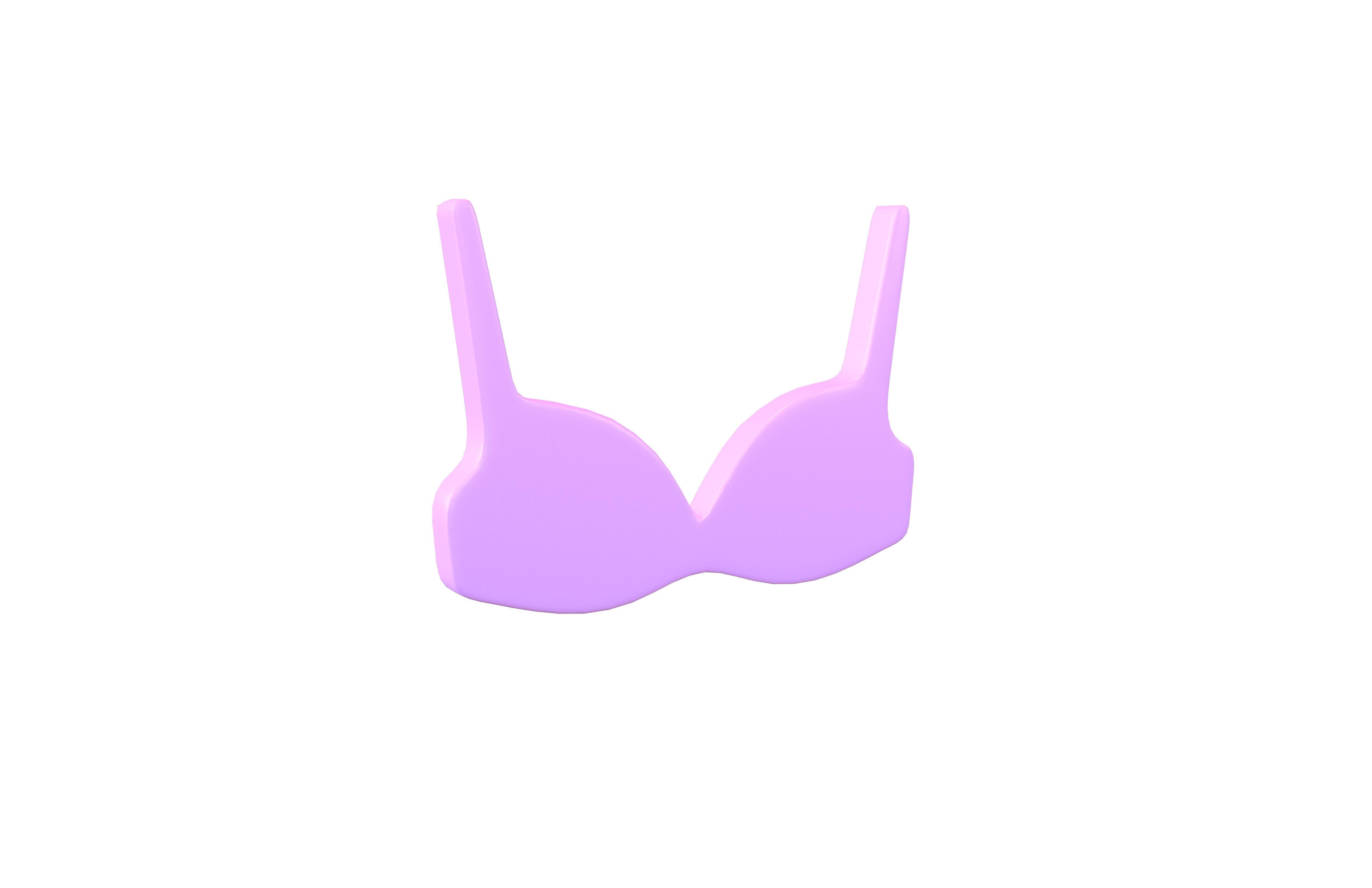 Bra Symbol v1 005 Low-poly 3D model_1