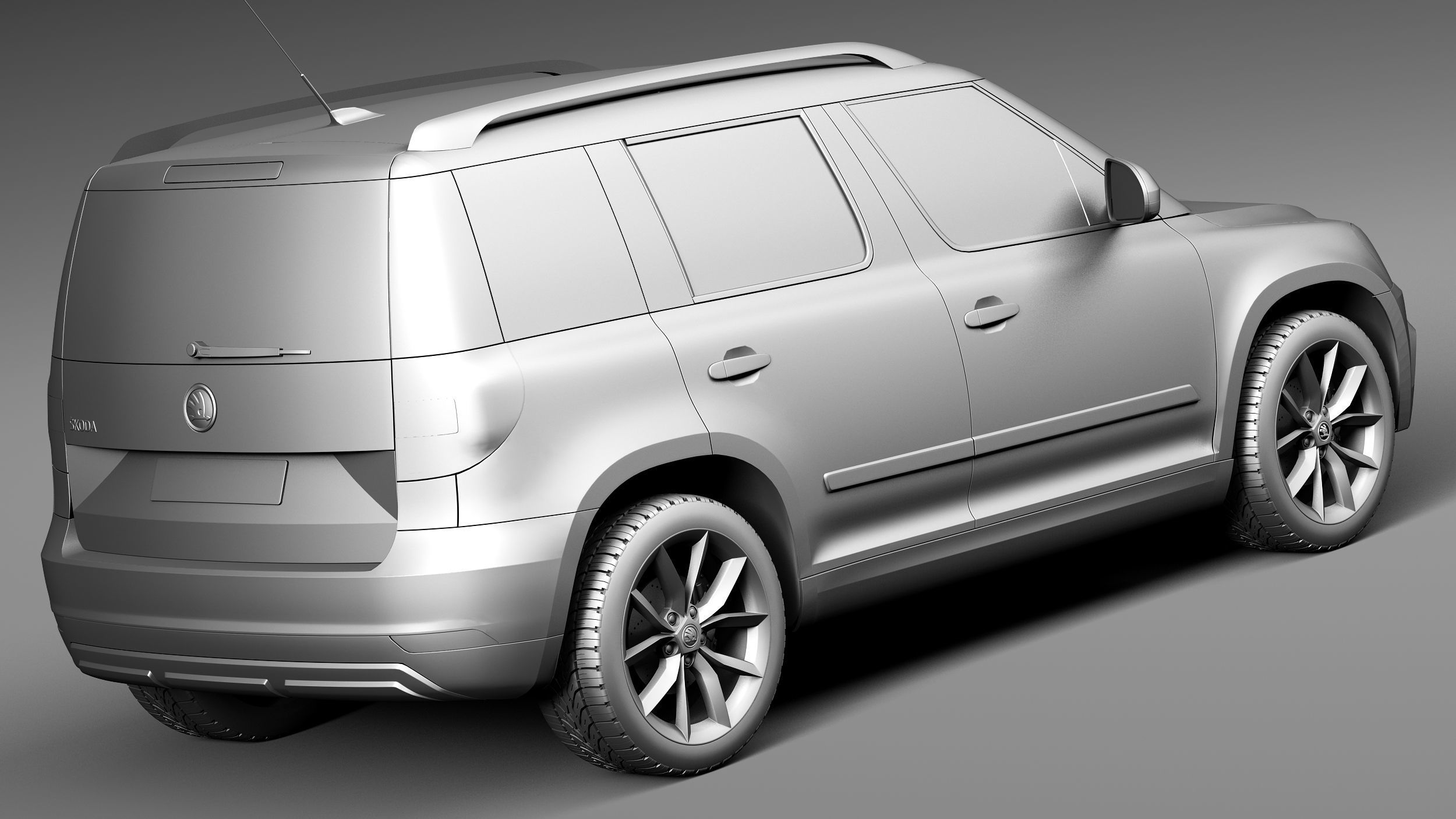 Skoda Yeti 2014 3D model_12