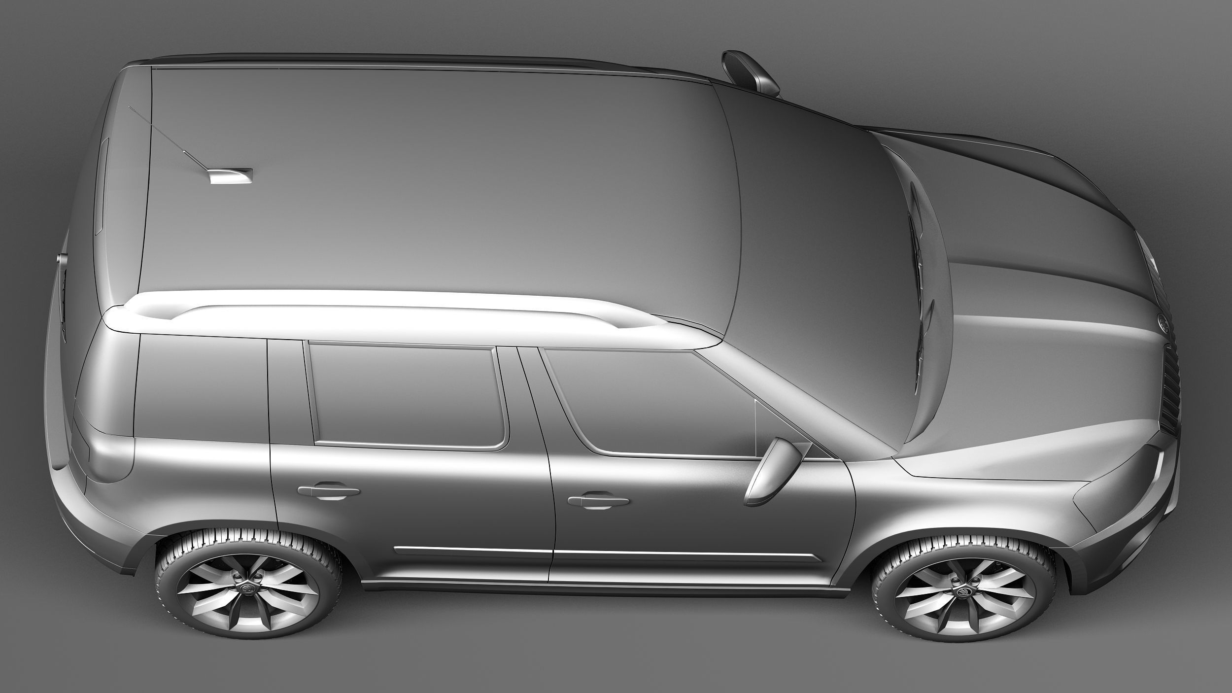 Skoda Yeti 2014 3D model_15