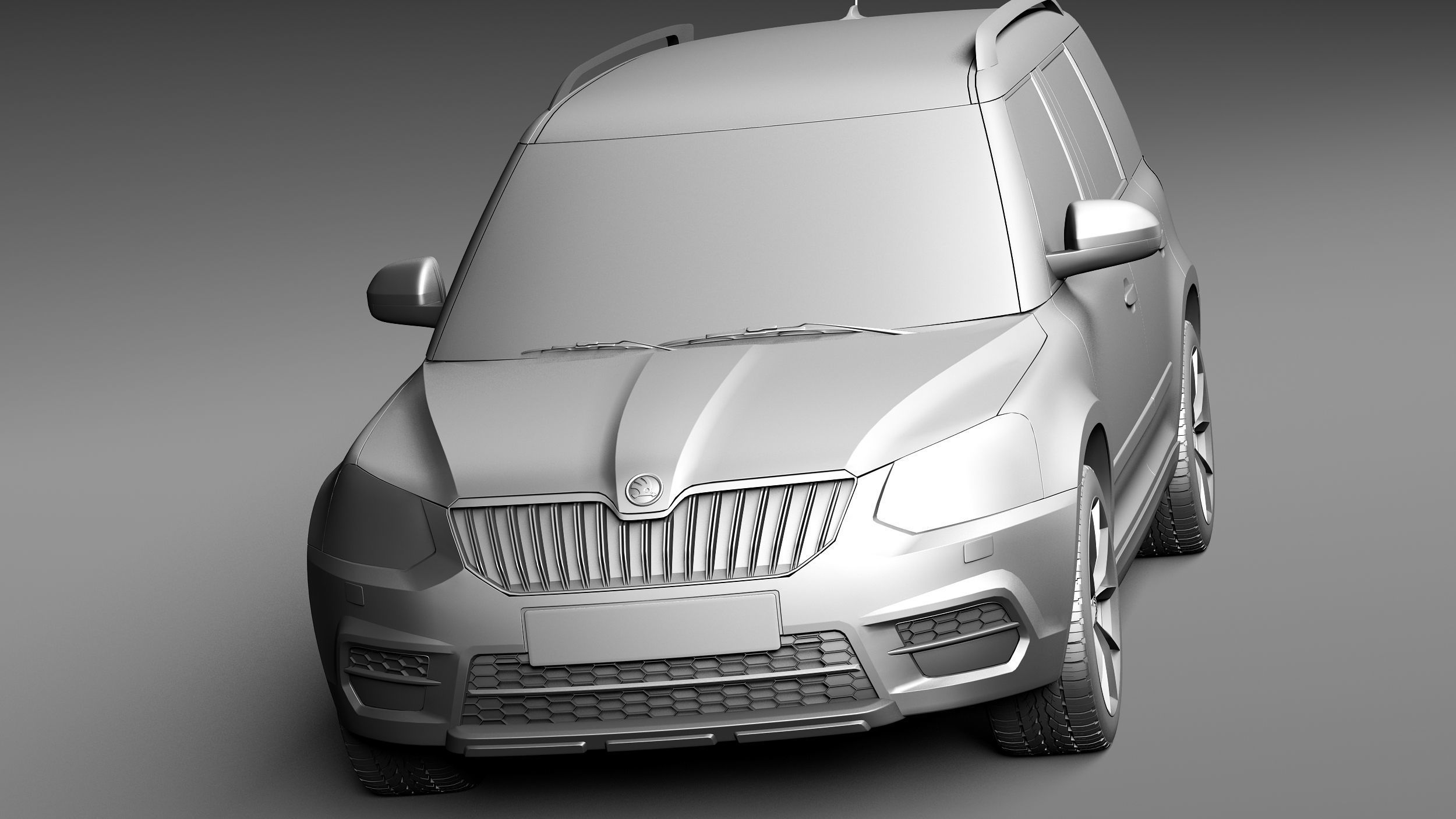 Skoda Yeti 2014 3D model_9