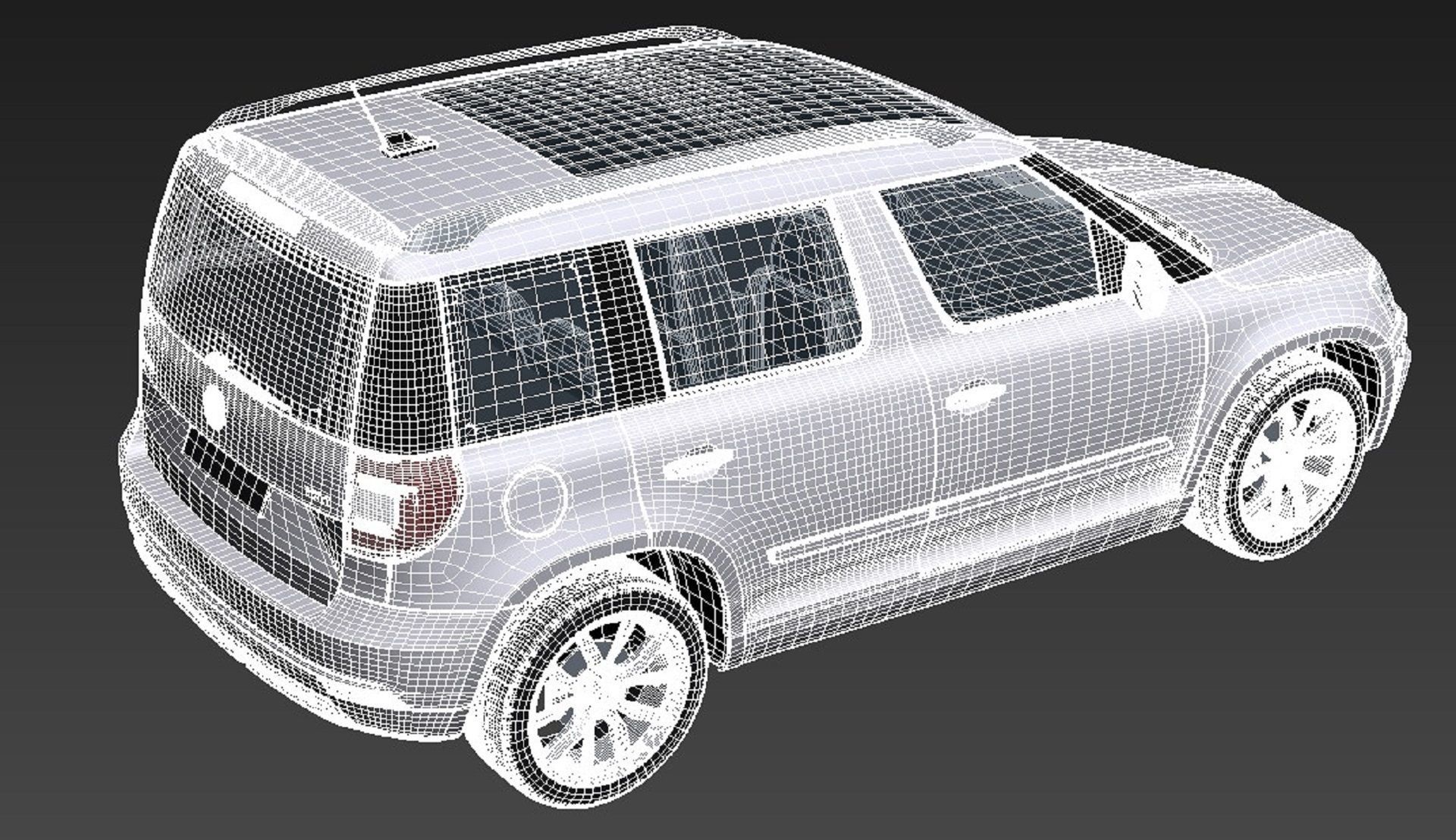 Skoda Yeti 2014 3D model_17