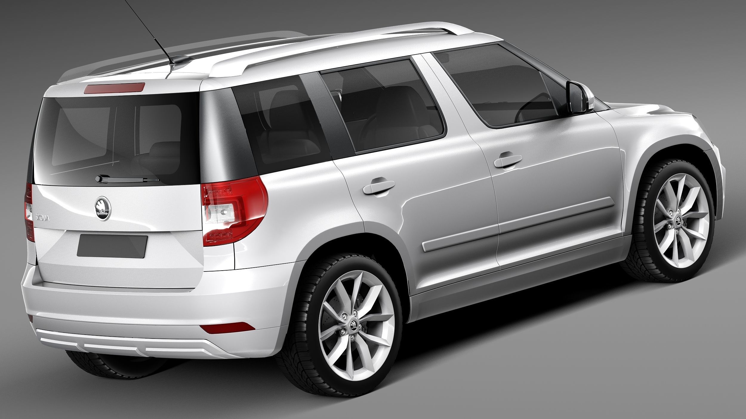 Skoda Yeti 2014 3D model_4
