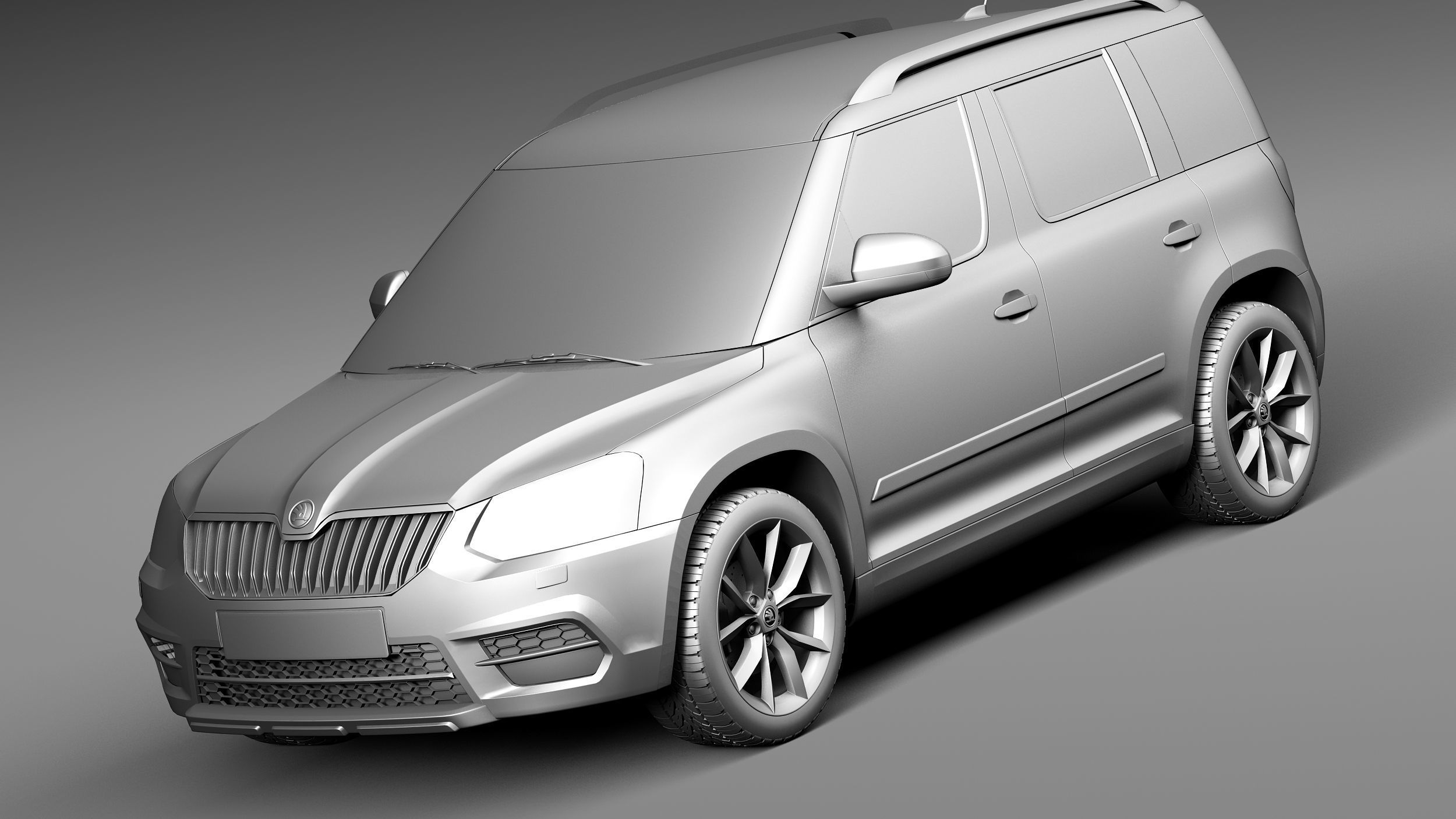 Skoda Yeti 2014 3D model_8