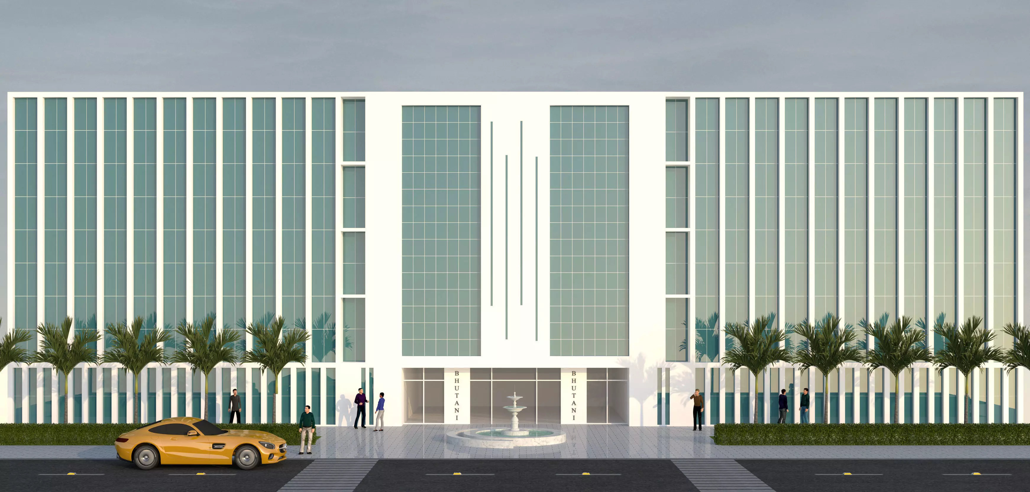 Exterior Design Low-poly 3D model