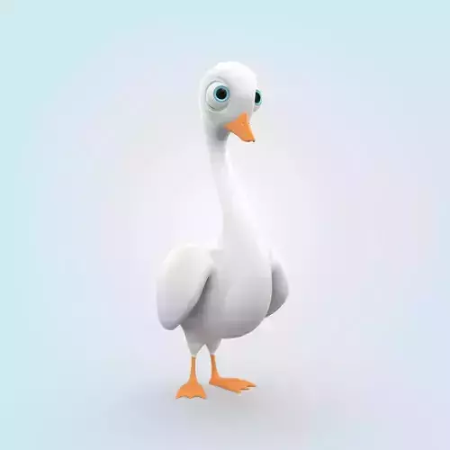 Cartoon Swan