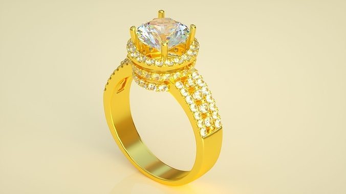 wedding ring Low-poly 3D model