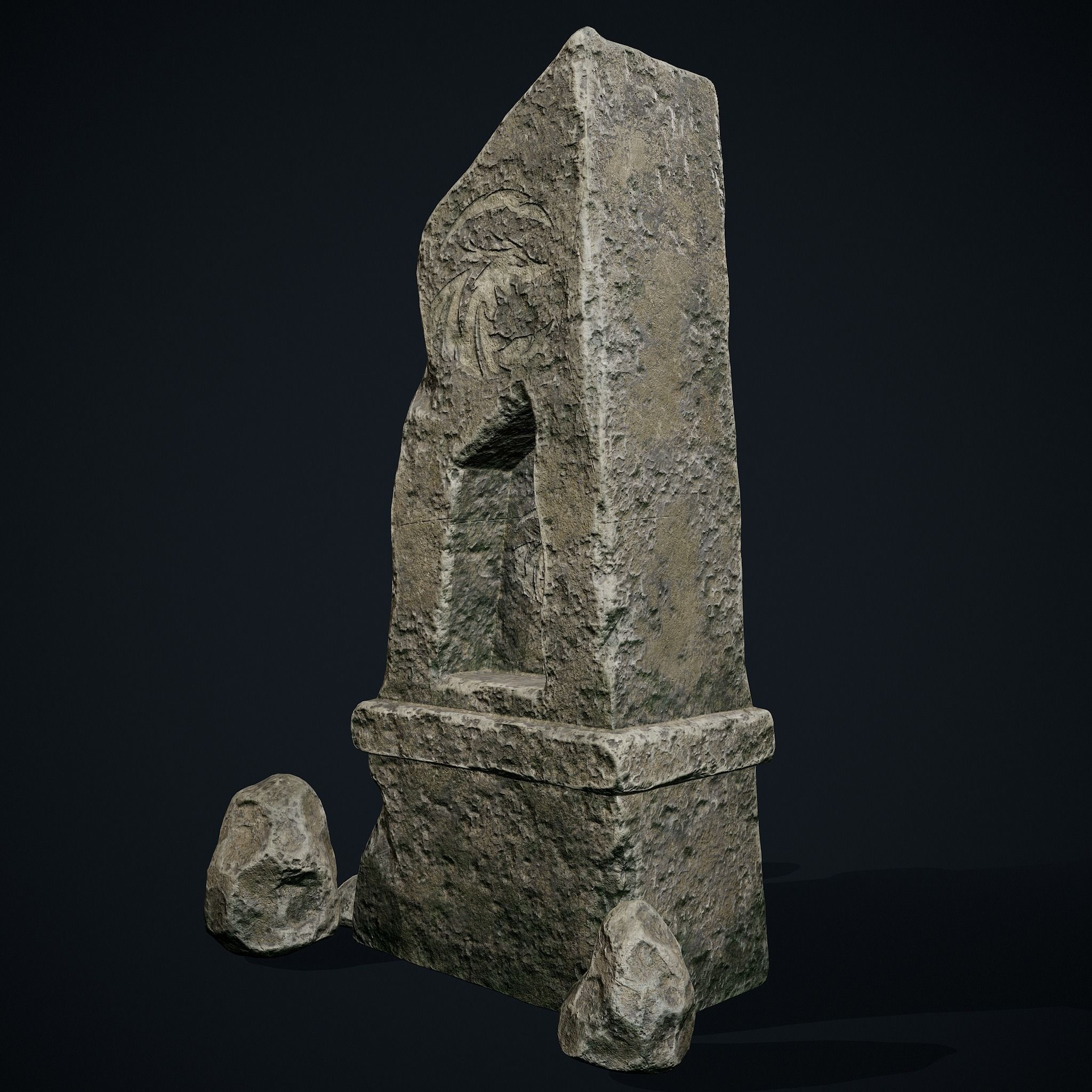 Obelisk 3D Environment Model Low-poly 3D model_6