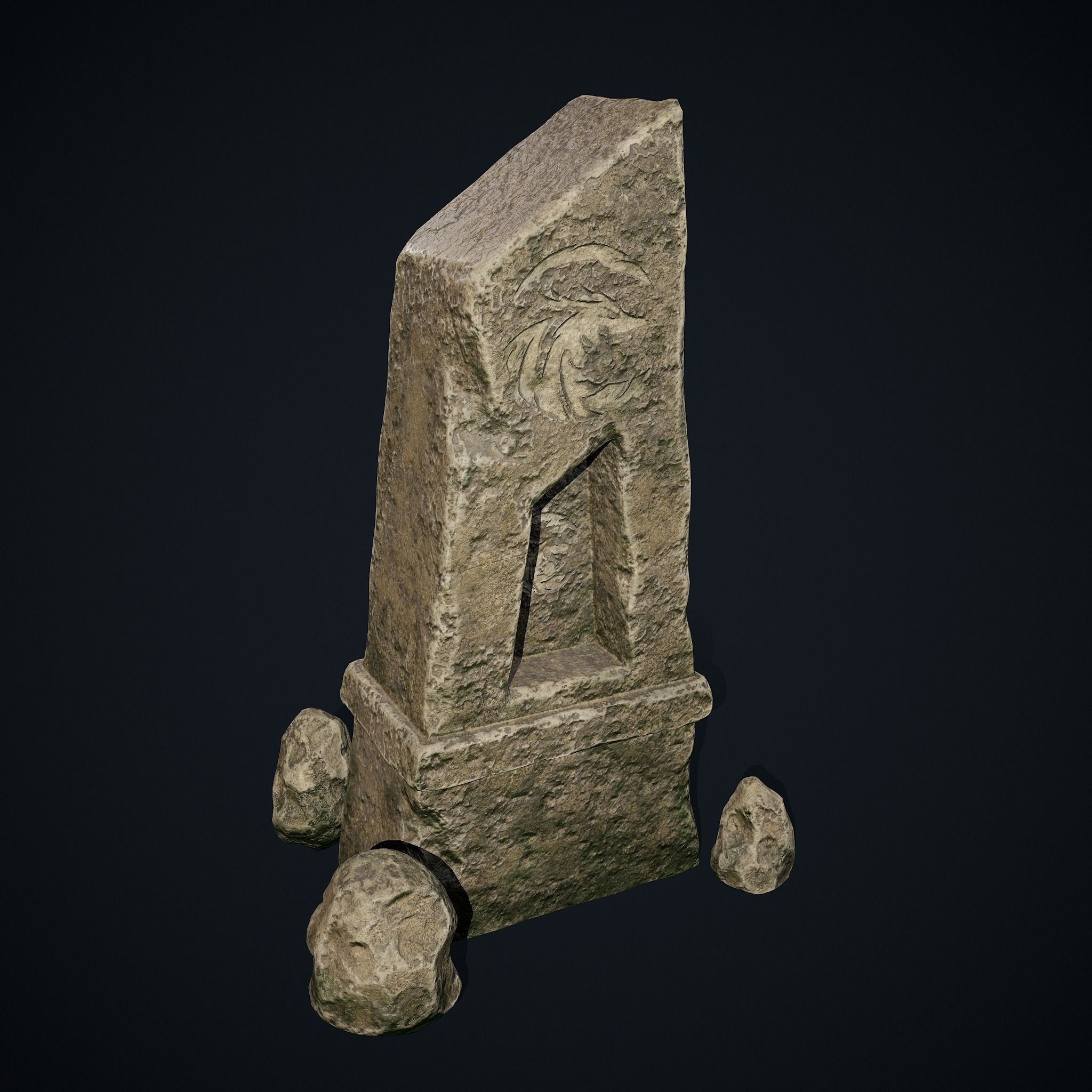 Obelisk 3D Environment Model Low-poly 3D model_7