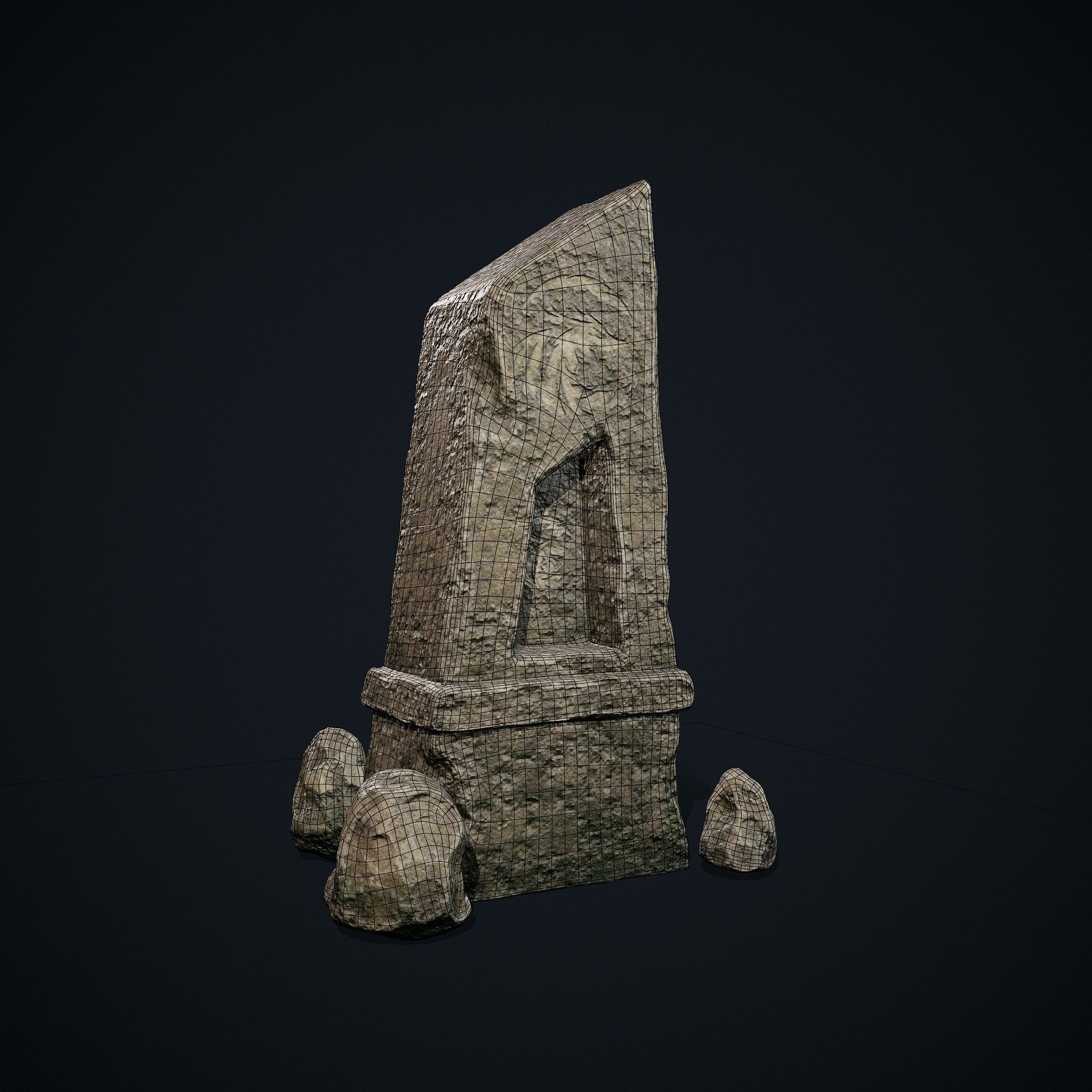 Obelisk 3D Environment Model Low-poly 3D model_4