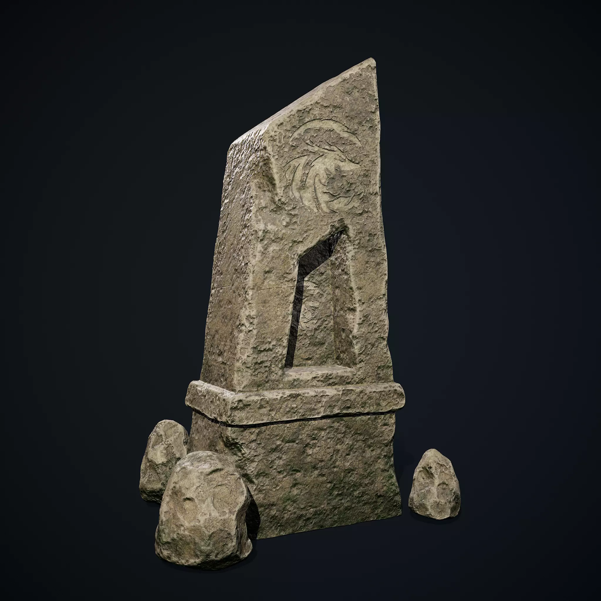Obelisk 3D Environment Model Low-poly 3D model_0