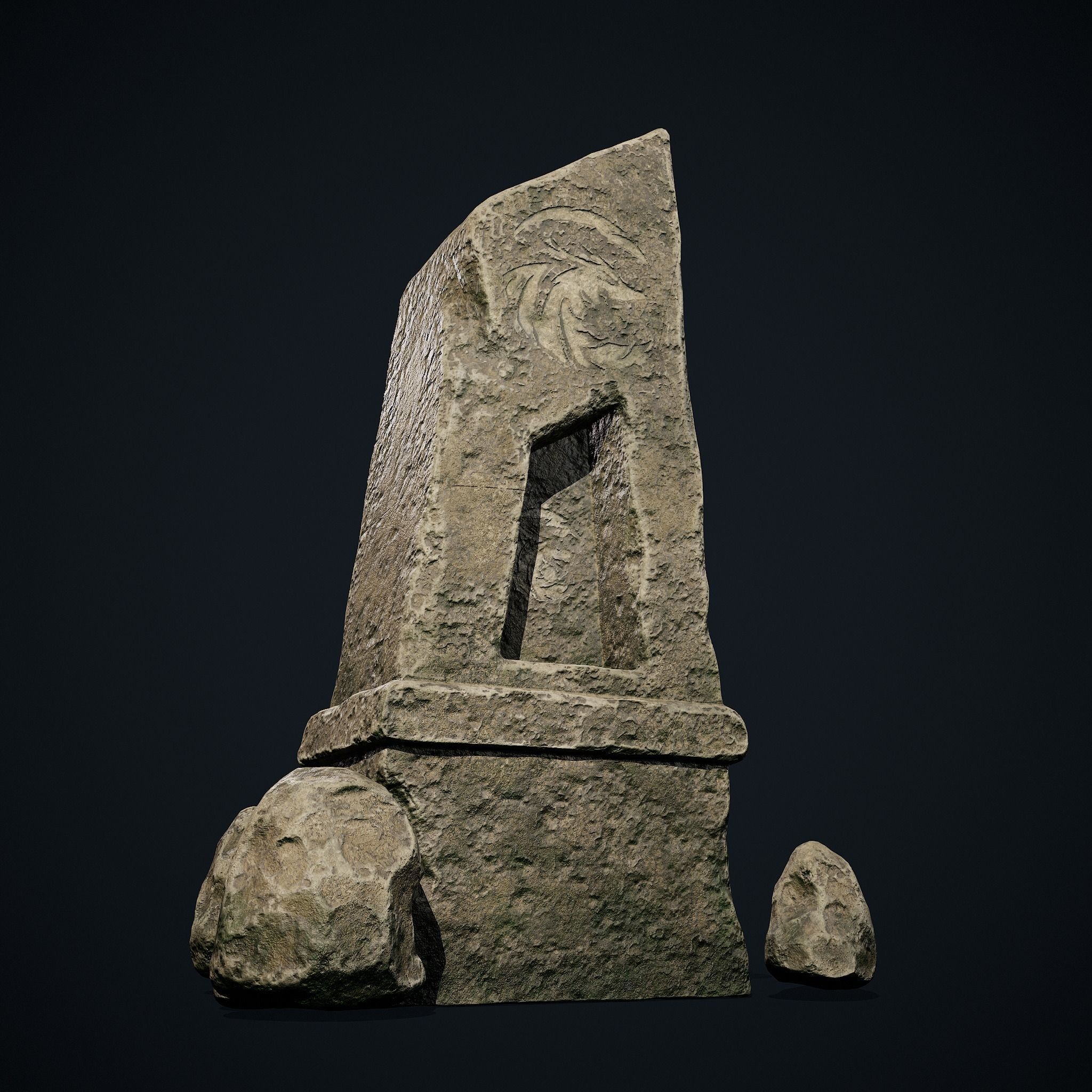 Obelisk 3D Environment Model Low-poly 3D model_5