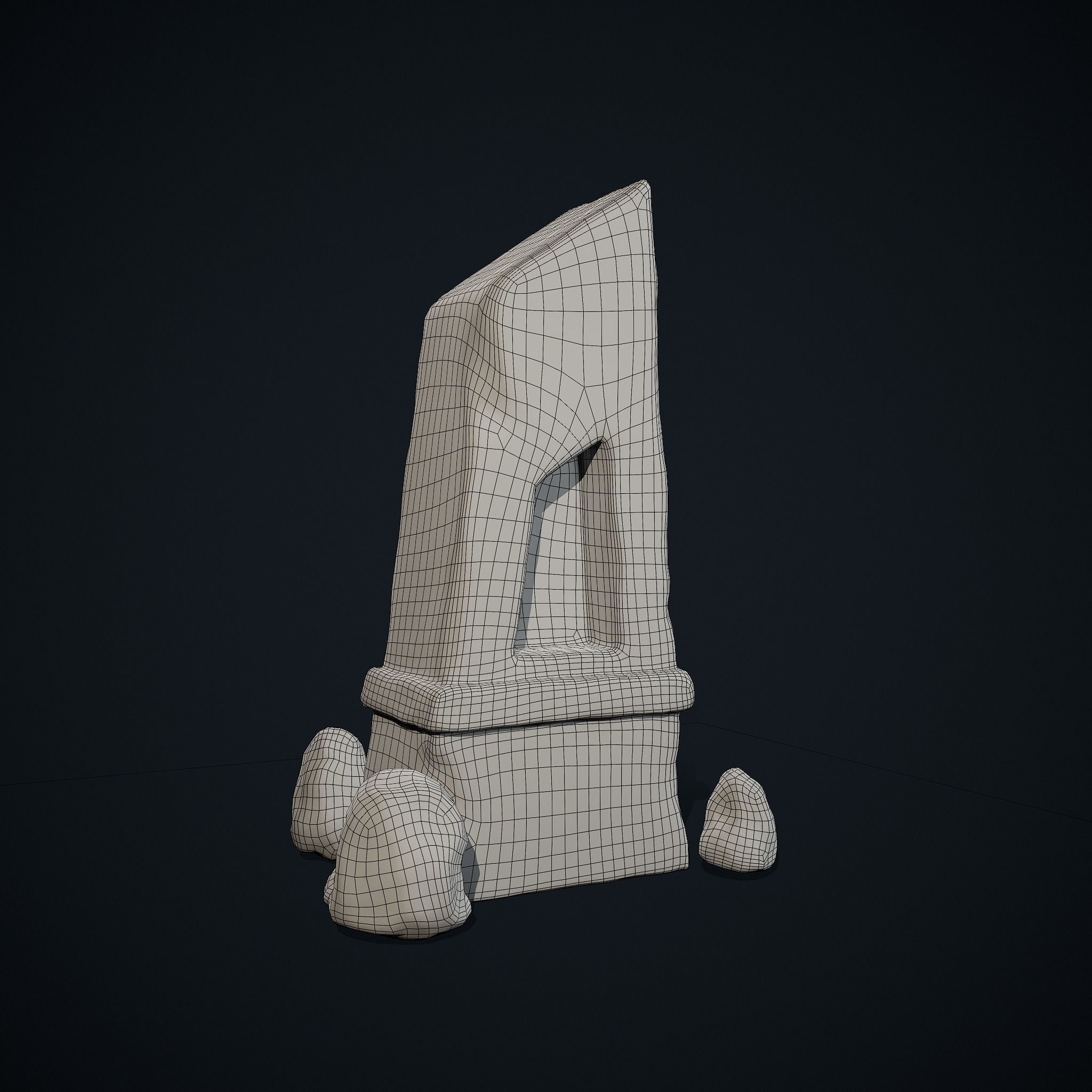 Obelisk 3D Environment Model Low-poly 3D model_3