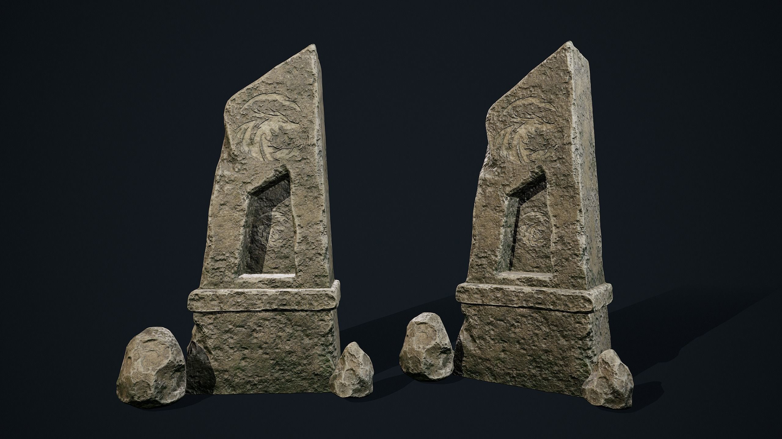 Obelisk 3D Environment Model Low-poly 3D model_2