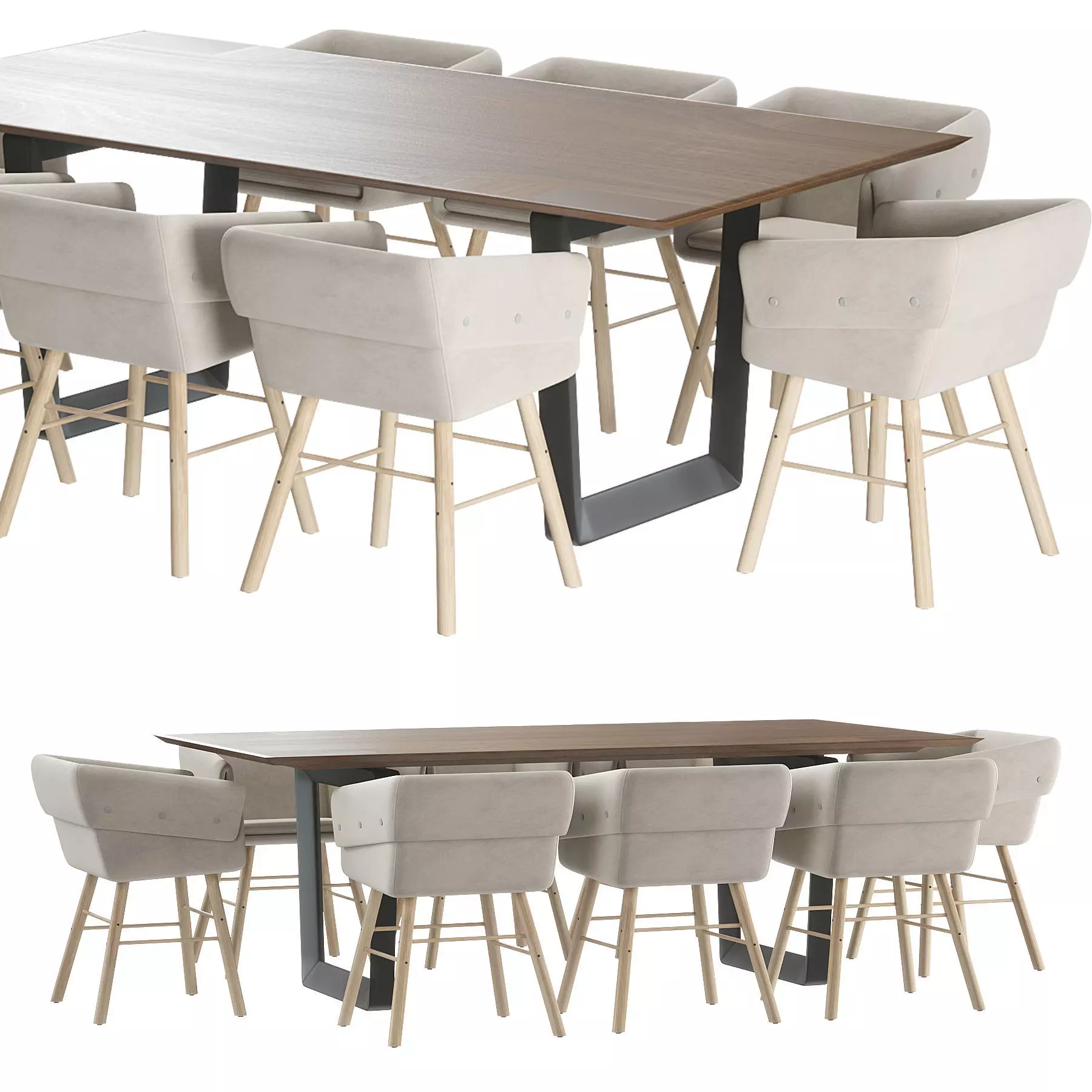 collar sancal dining table 3D model