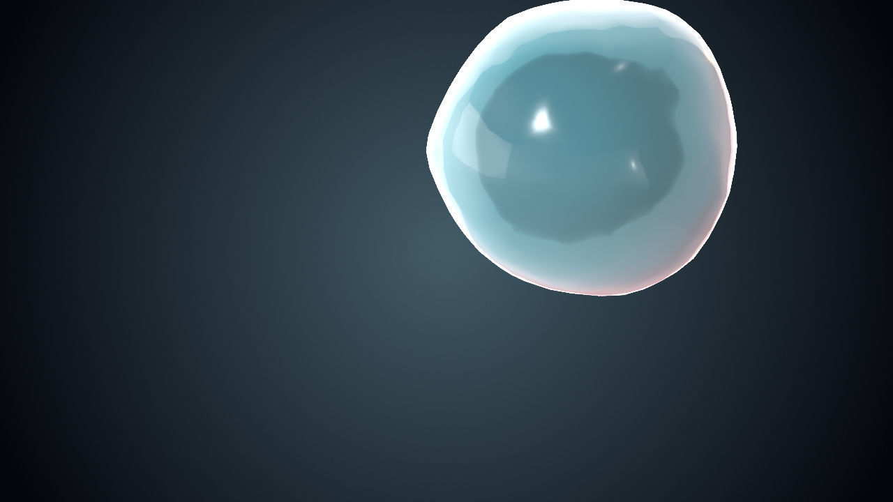 Cell Division Animated 3D Sequence Low-poly 3D model_2