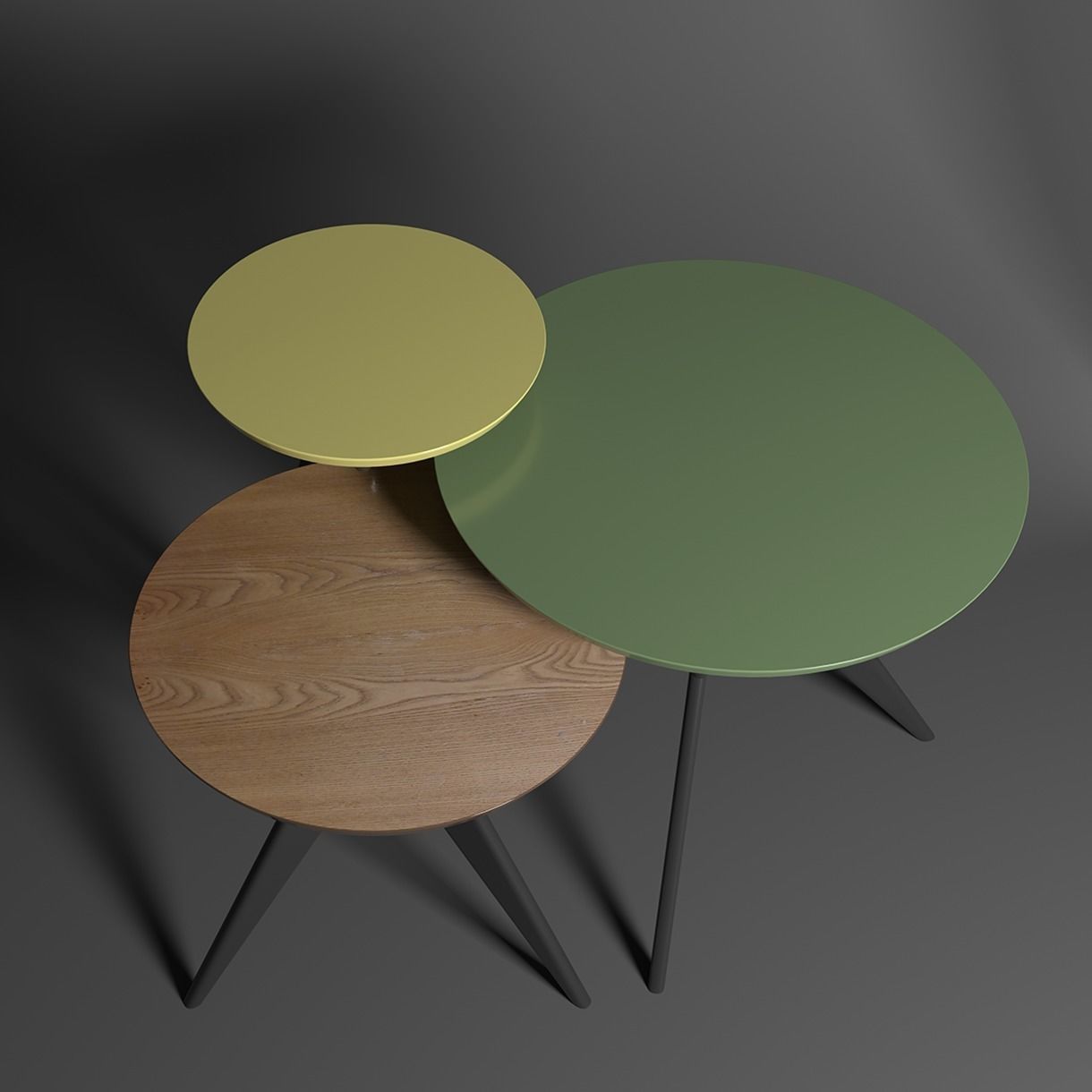 asali1 three side tables 3D model_4