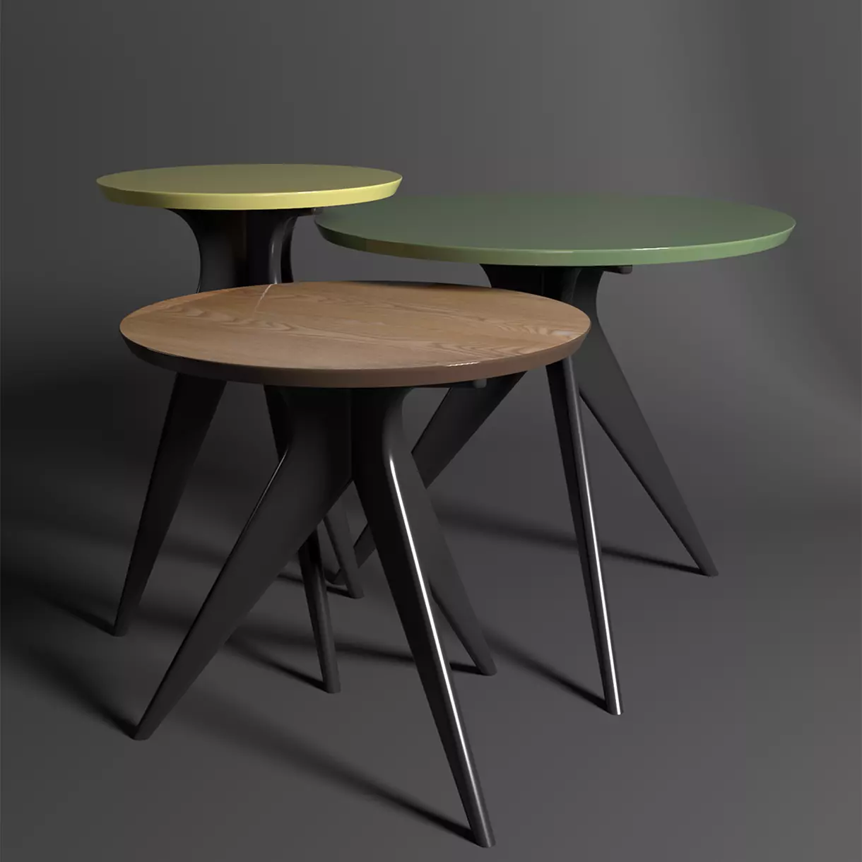 asali1 three side tables 3D model_0