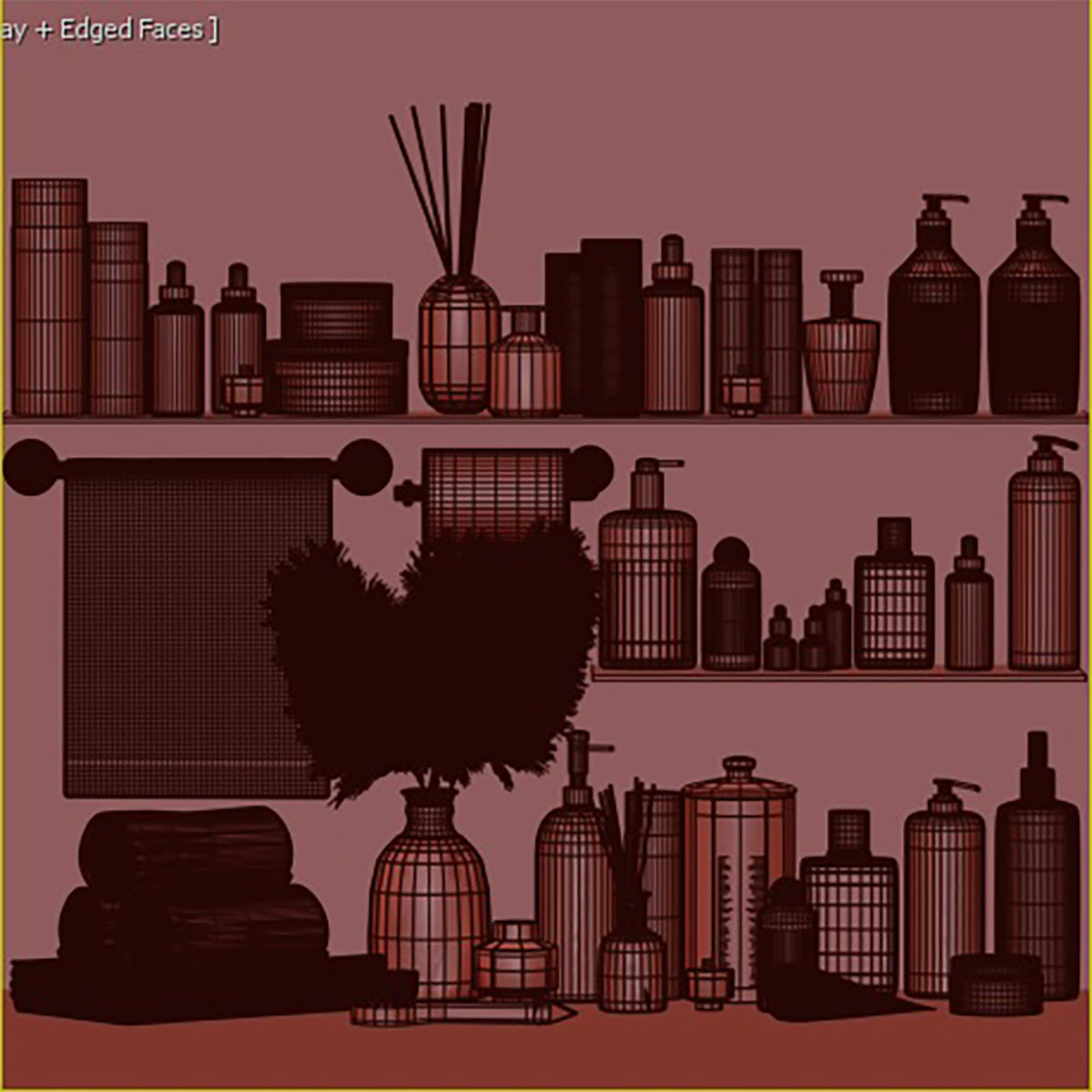 Bathroom Accessories 07 3D model_4