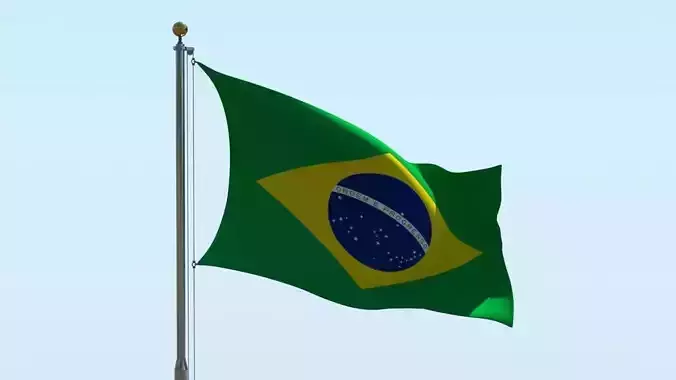 Animated Brazil Flag 
