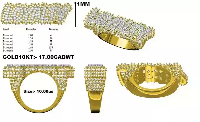 Hip Hop LOYALTY Ring