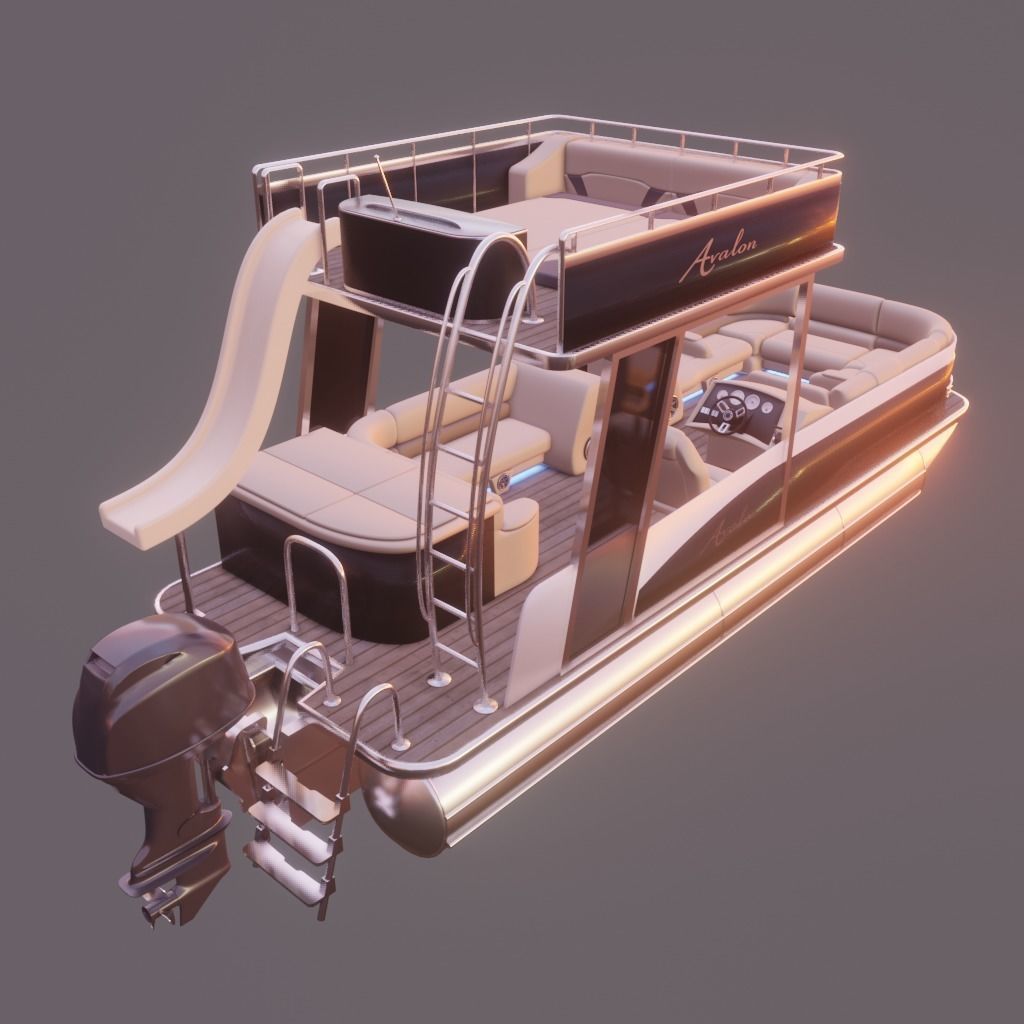 Avalon Catalina Funship 3D model_1