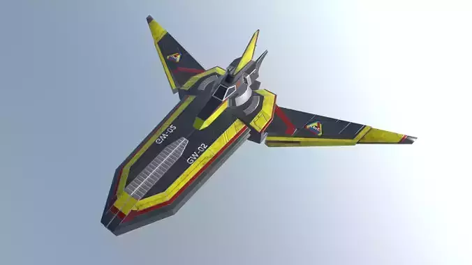 GUTS WING 2 ultrman tiga plane aircraft Low-poly 3D model