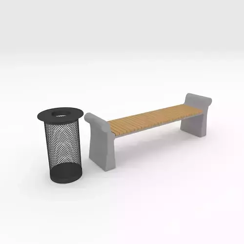 Bench Park 25 3D model