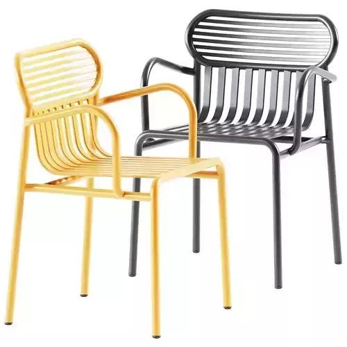Week-end Garden Chair with Armrest by Petite Friture
