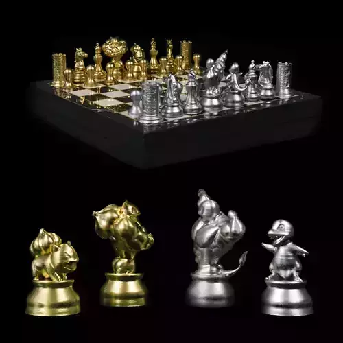Pokemon Chess Set - 6 Chess Pieces 3D print model
