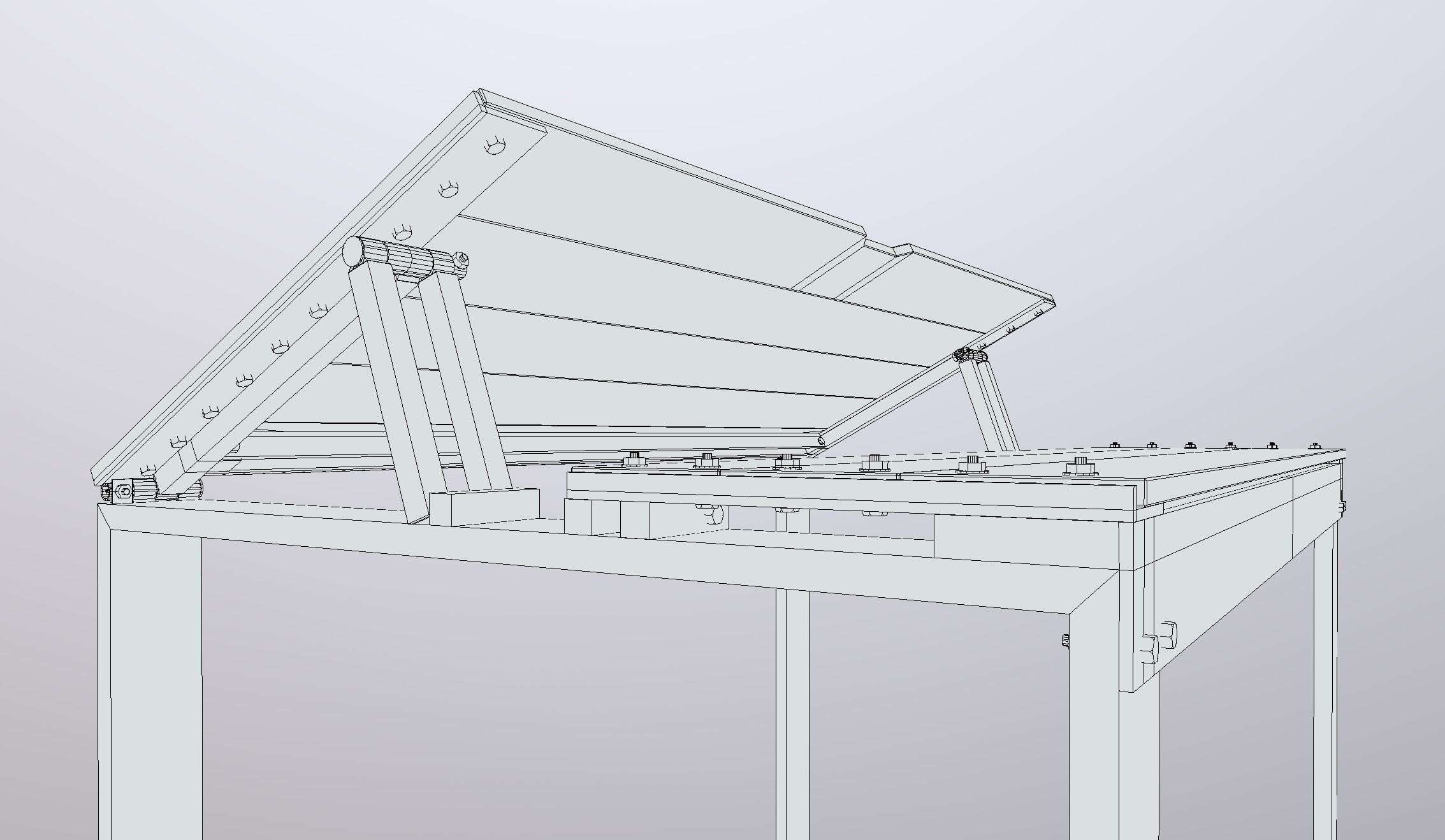Artist table game ready prop Low-poly 3D model_5