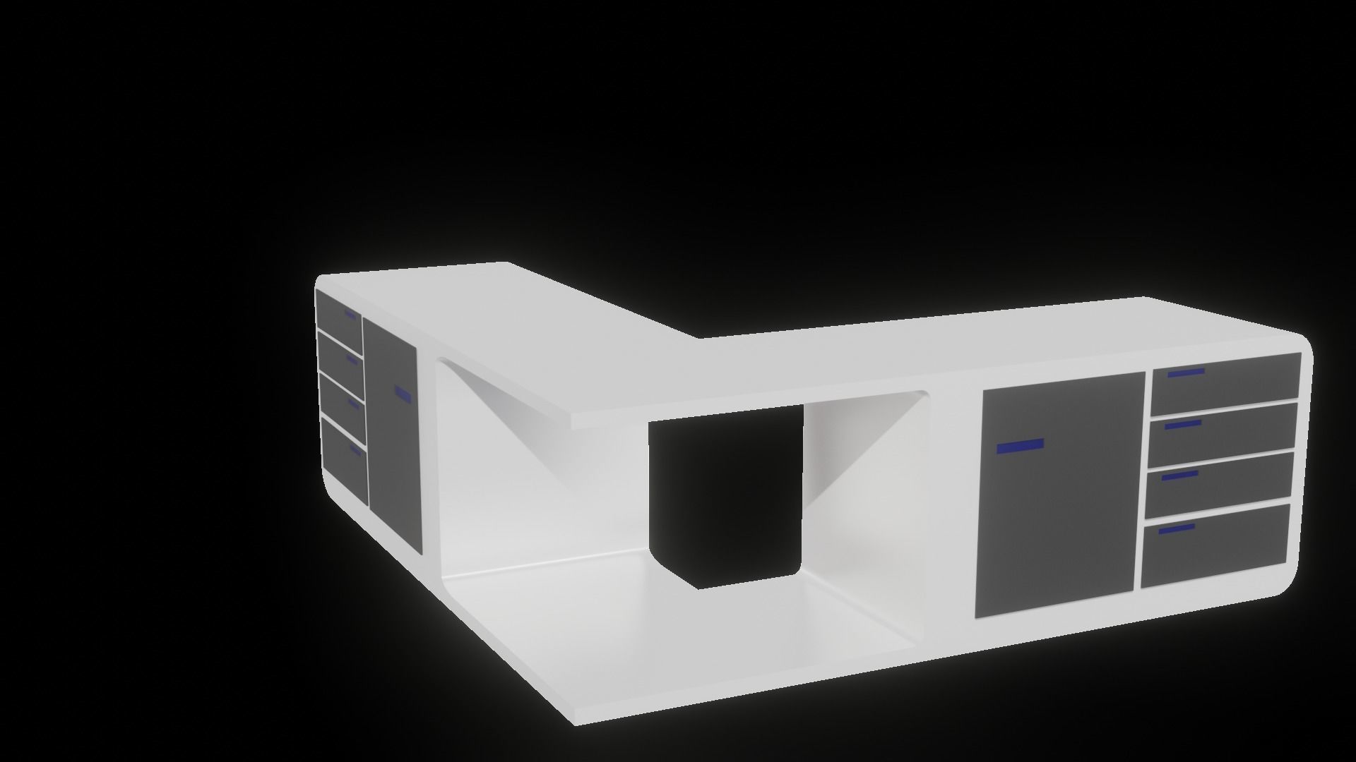 Furniture Assets Low-poly 3D model_4