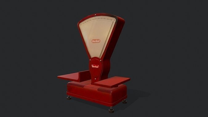 Vintage Scales - Tutorial Included Low-poly 3D model