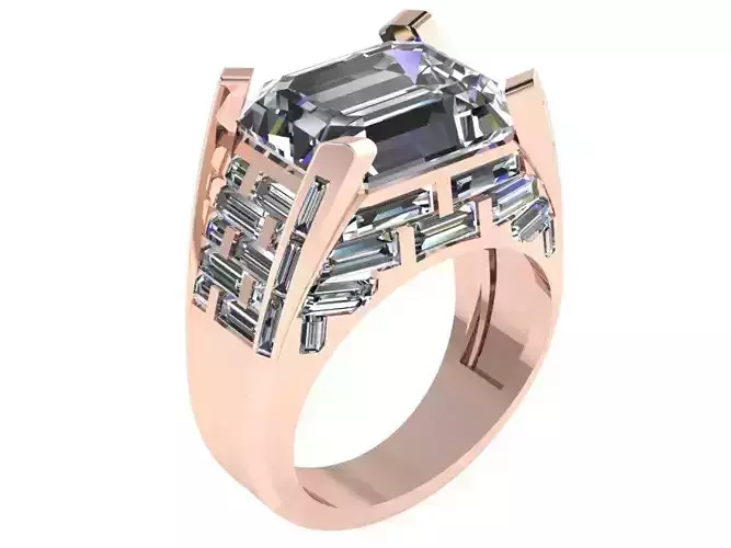 Emerald Cut Ring 0981