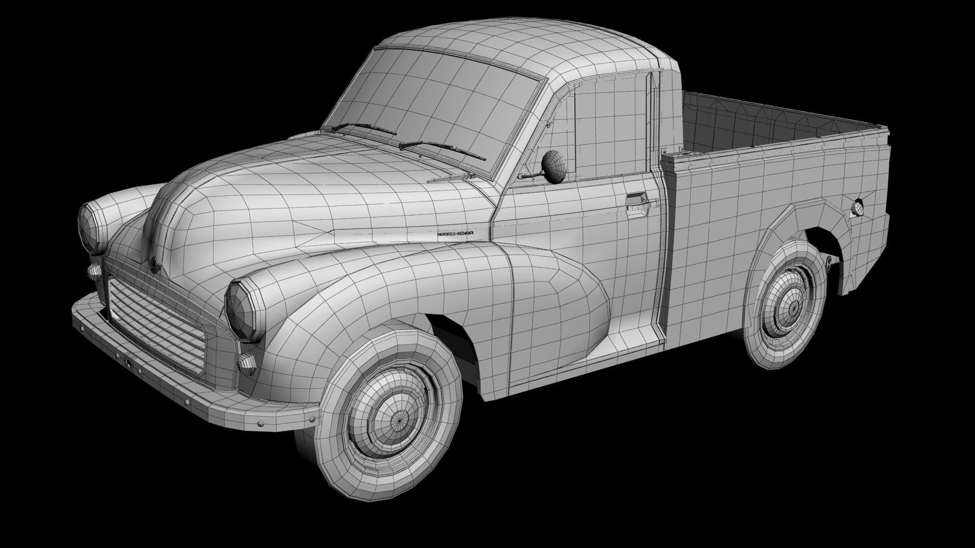 Morris Minor 1000 Pickup 3D model | CGTrader