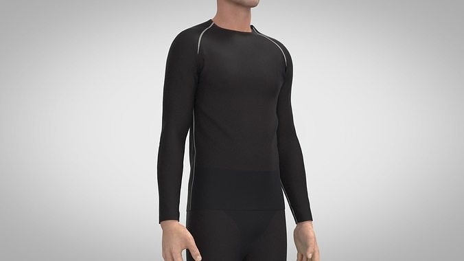 Thermal Long Underwear 3D model