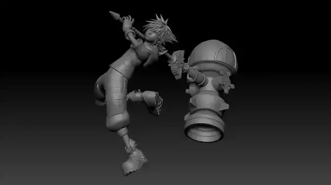 Kingdom Hearts III - Sora Strike Form 3D print model