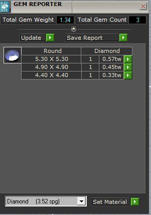 3-Stone Round Diamond Ring 0995 3D print model_5