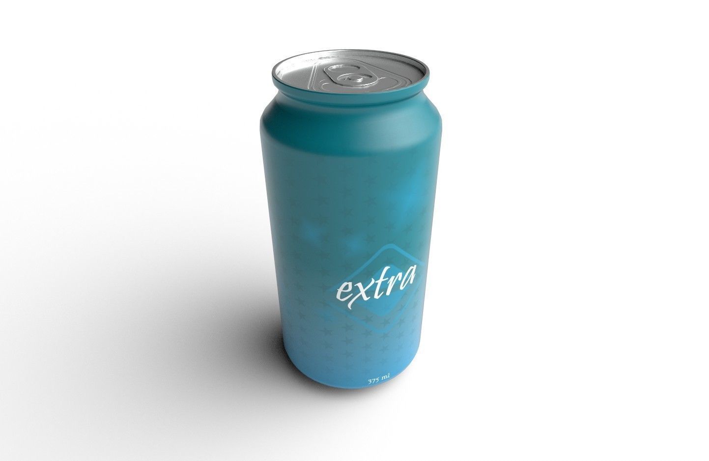 Drink Can Standart 375 ml Low-poly 3D model_1