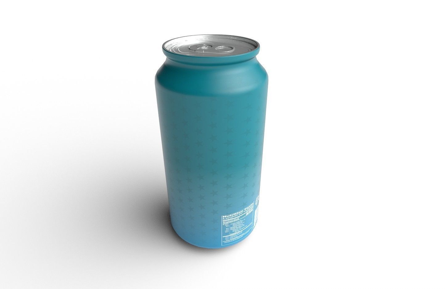 Drink Can Standart 375 ml Low-poly 3D model_6