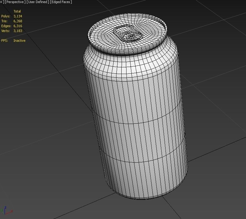 Drink Can Standart 375 ml Low-poly 3D model_15