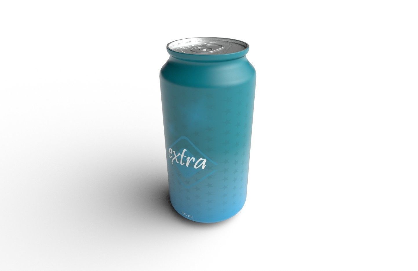 Drink Can Standart 375 ml Low-poly 3D model_4
