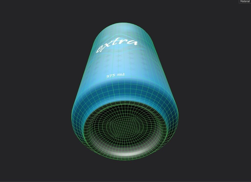 Drink Can Standart 375 ml Low-poly 3D model_14