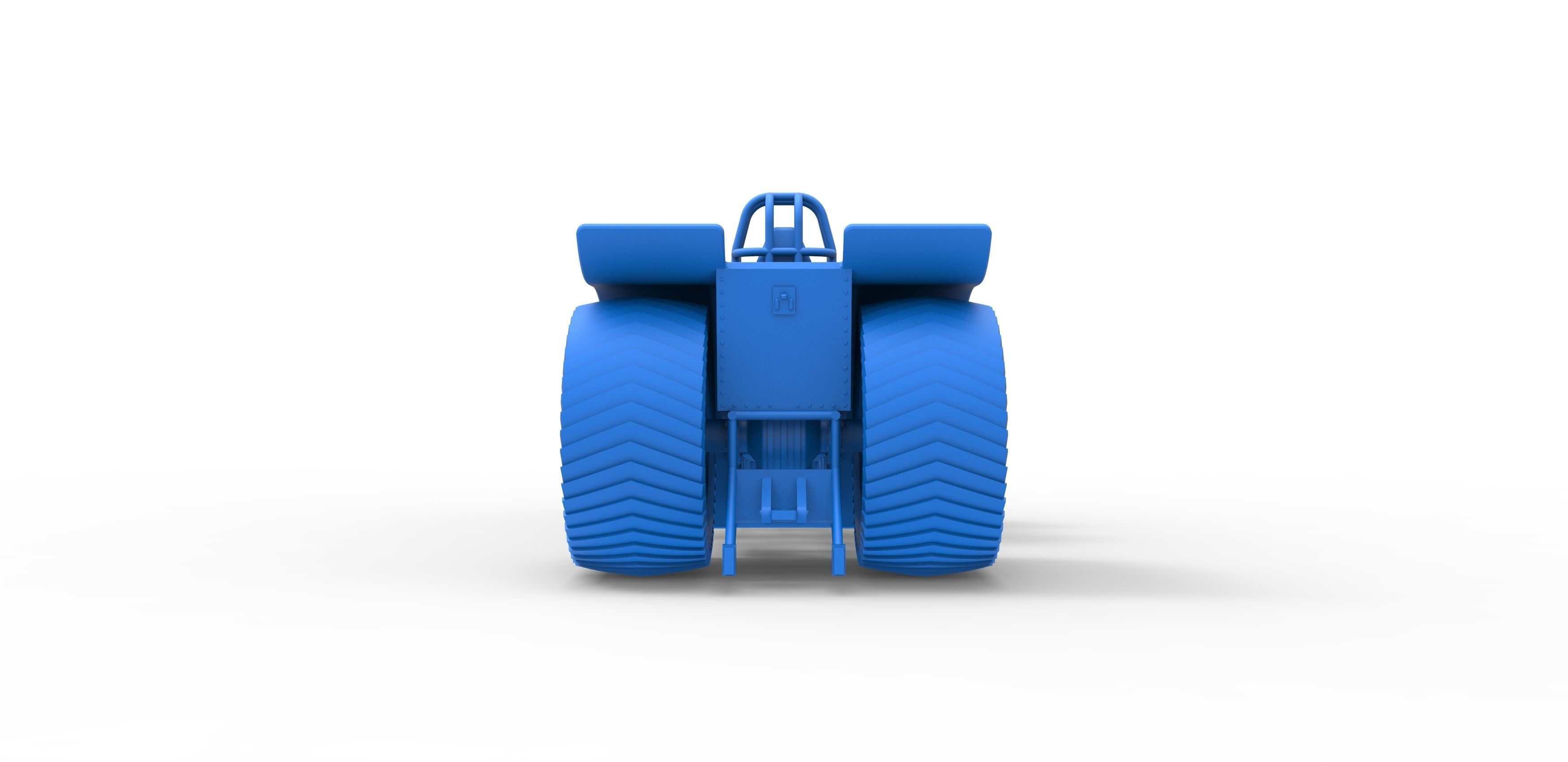 Pulling tractor 5 engines V8 Version 2 Scale 1 to 25 3D print model_28