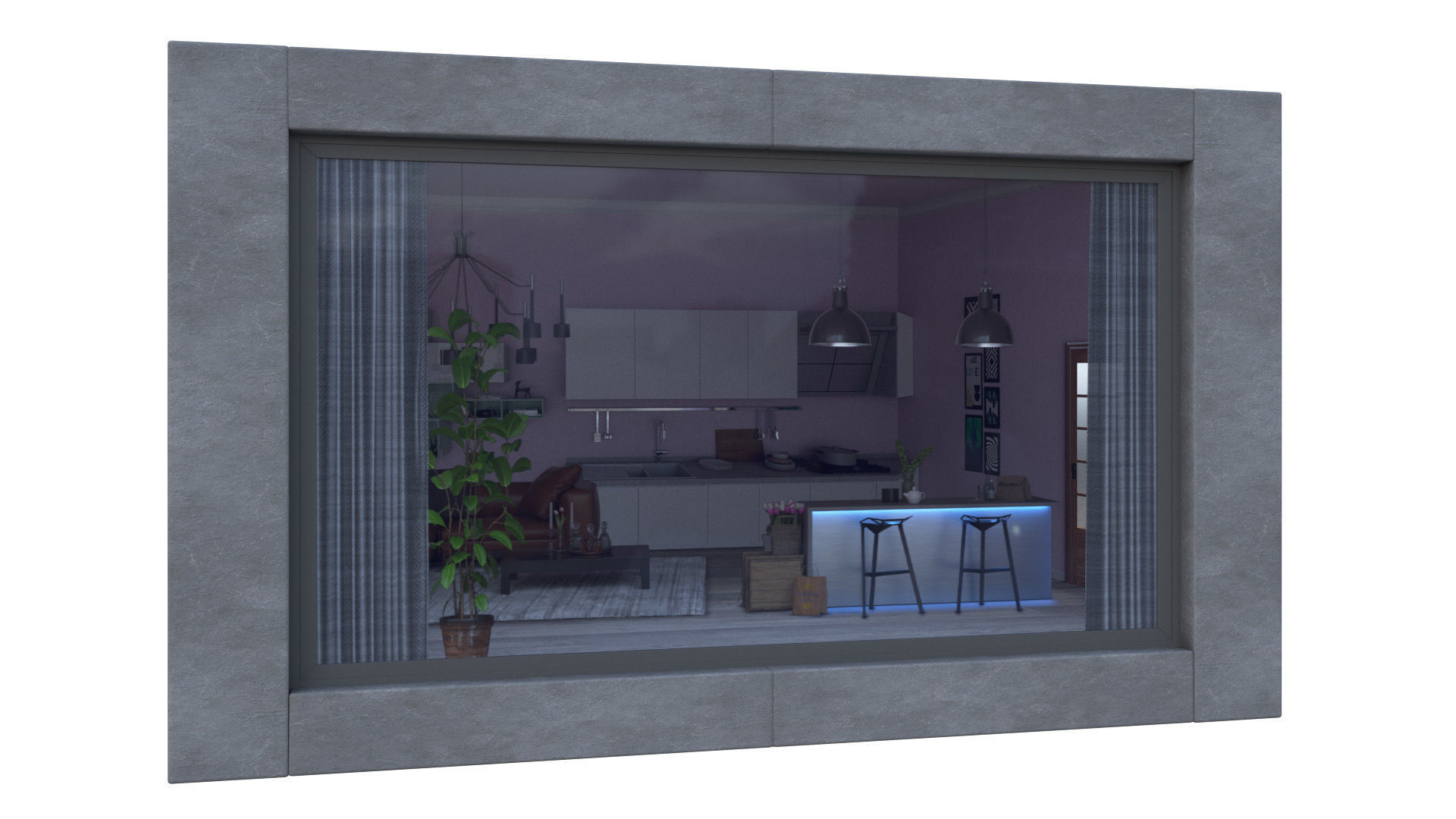 Archmaterials vol 4 - Parallax Maps collection of room interiors Texture_32