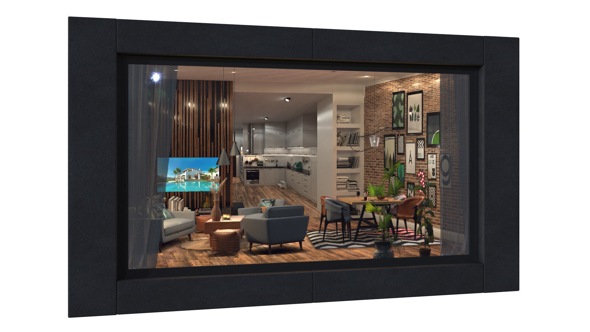 Archmaterials vol 4 - Parallax Maps collection of room interiors Texture_29