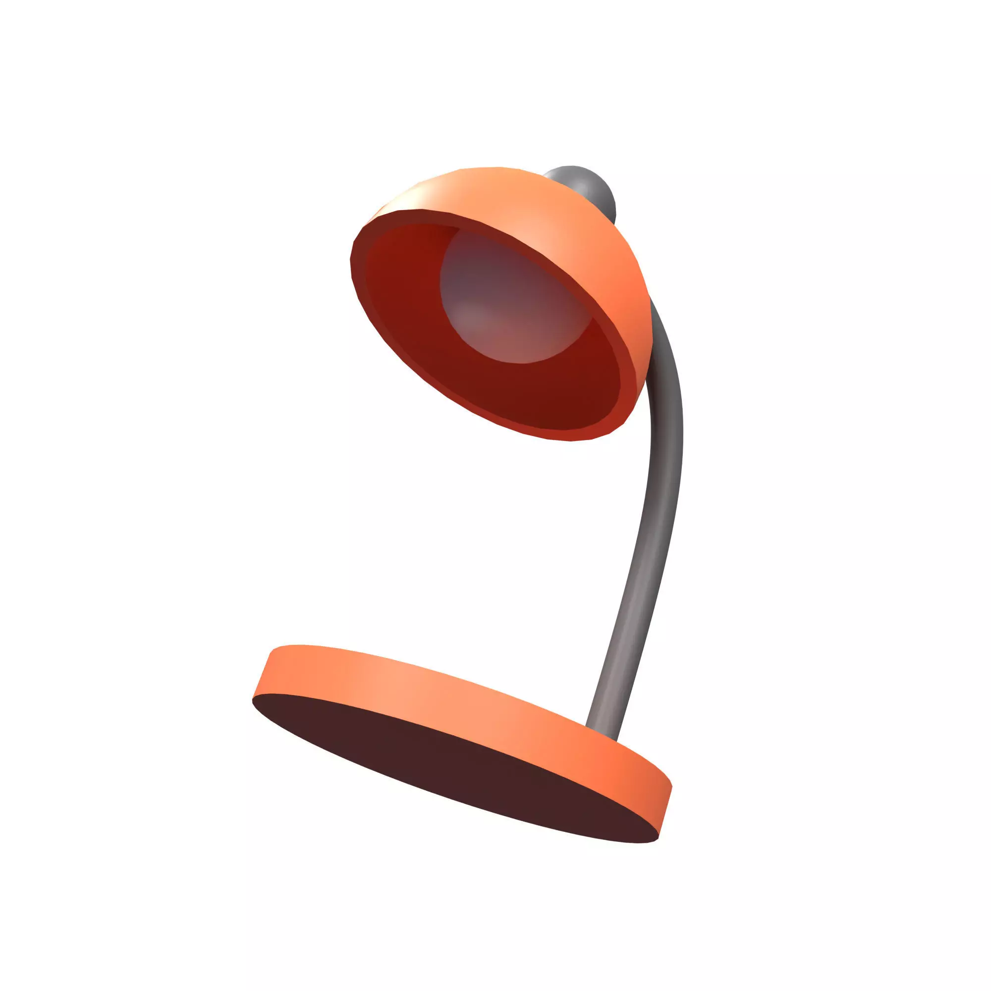 study lights Low-poly 3D model_0