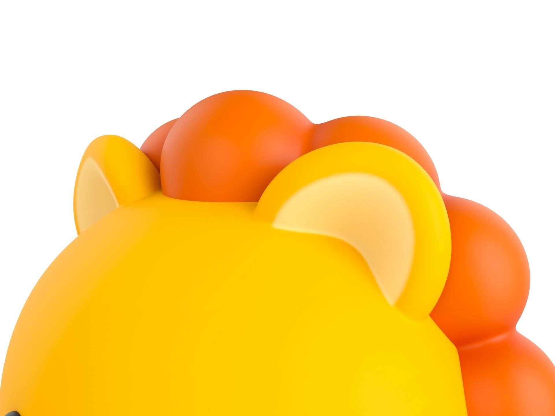 Prop143 Lion Head 3D model_9