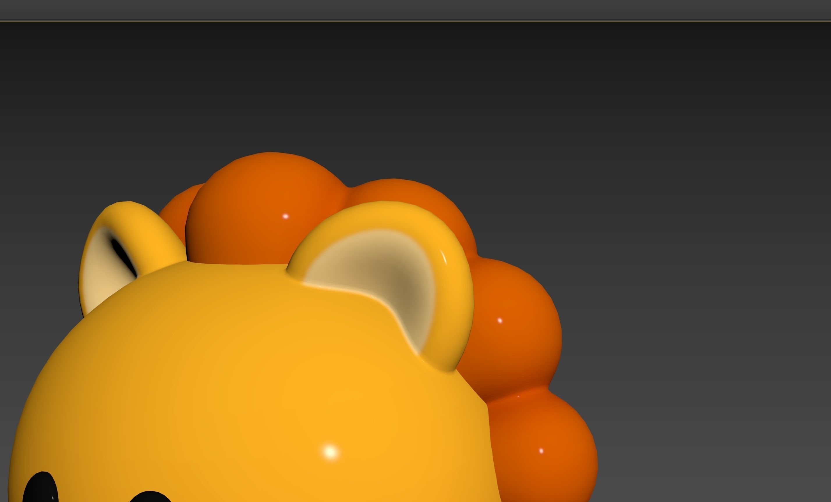 Prop143 Lion Head 3D model_25