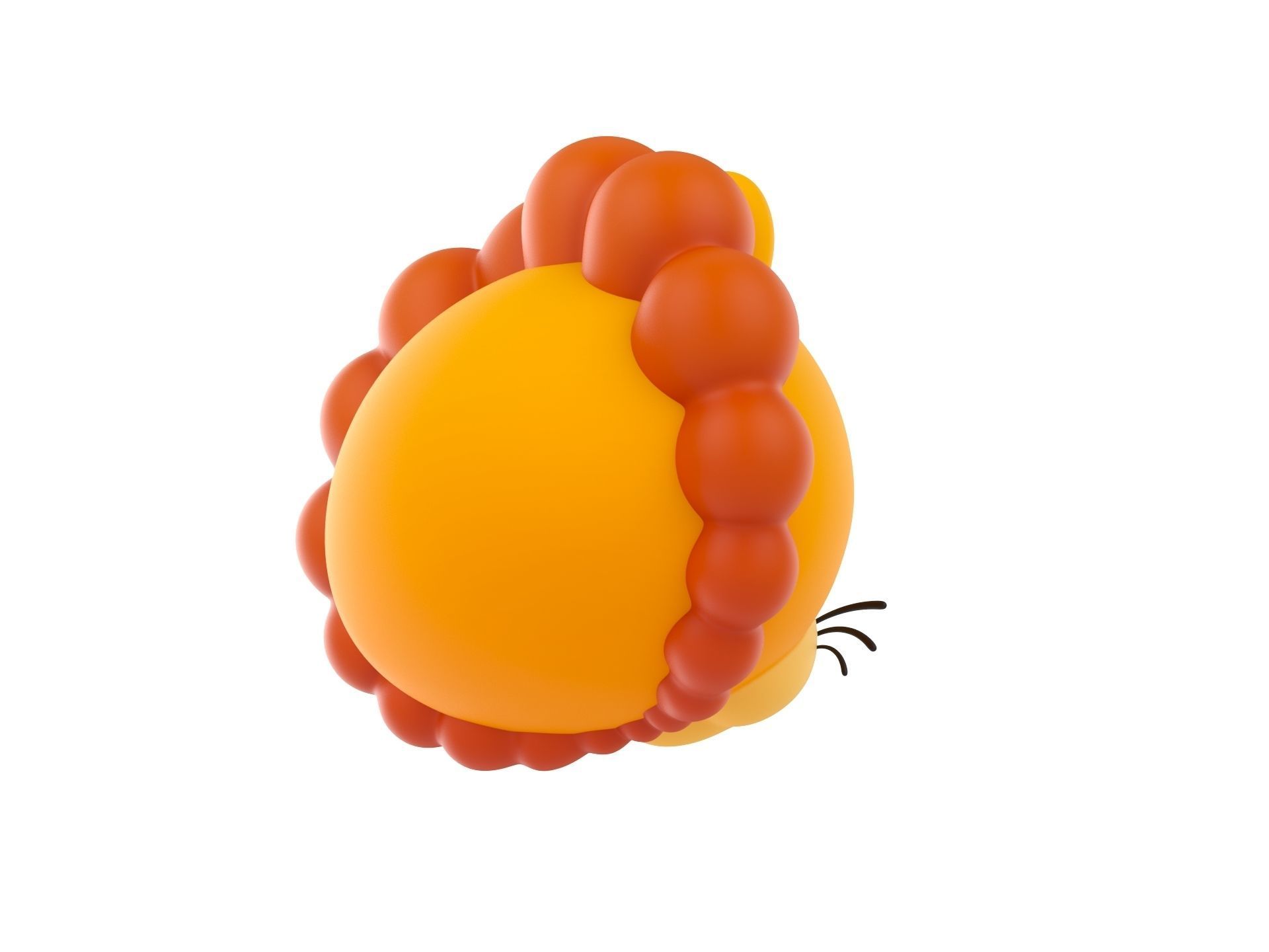 Prop143 Lion Head 3D model_4