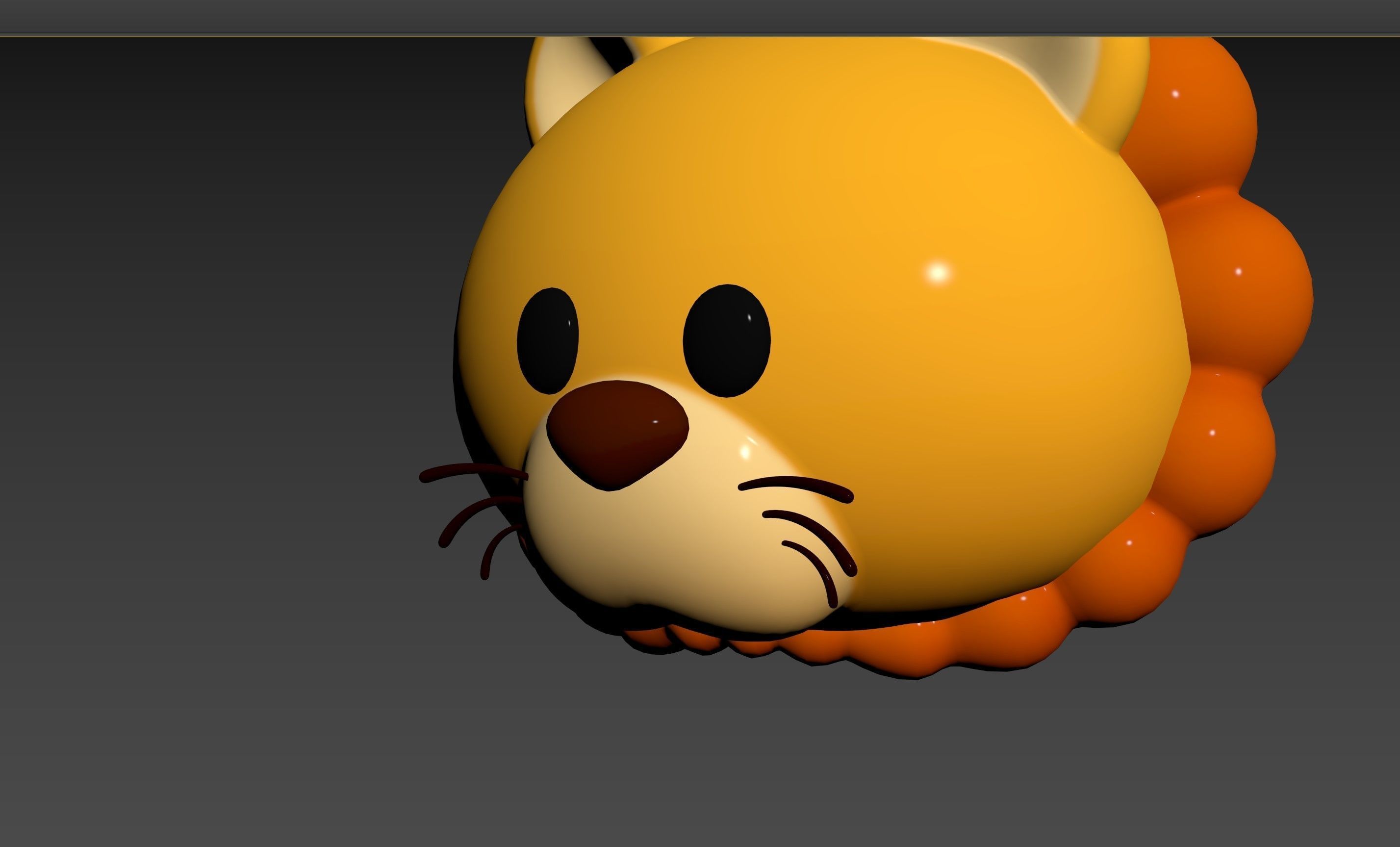 Prop143 Lion Head 3D model_24